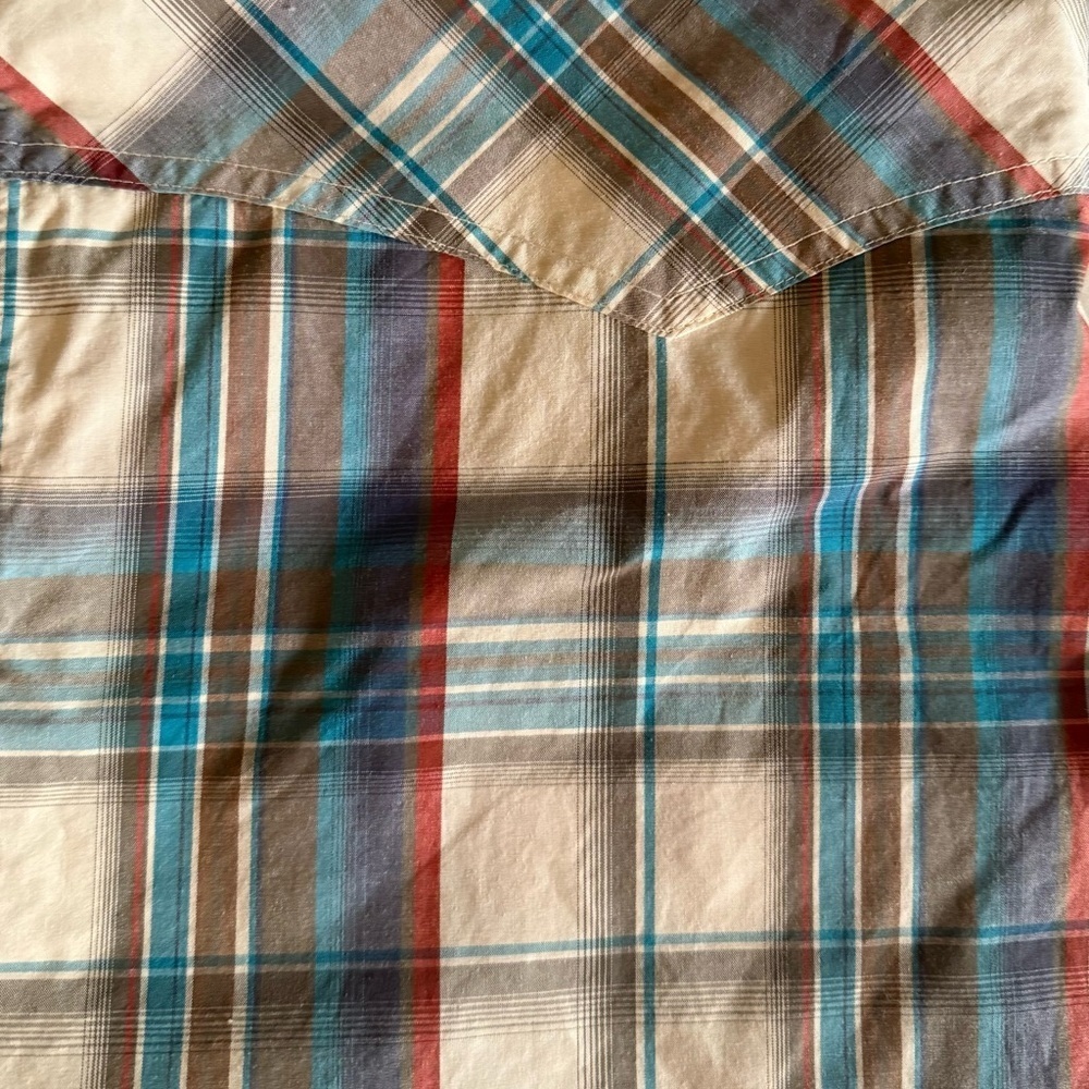 Roper - Vintage-Inspired Western Work Shirt – Men’s Large - Plaid - Picture 4 of 4